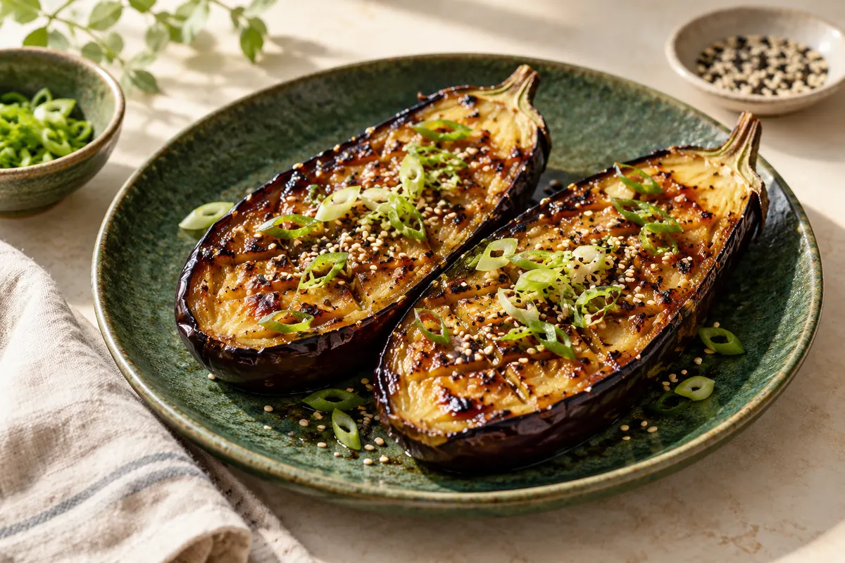 Miso Glazed Aubergine