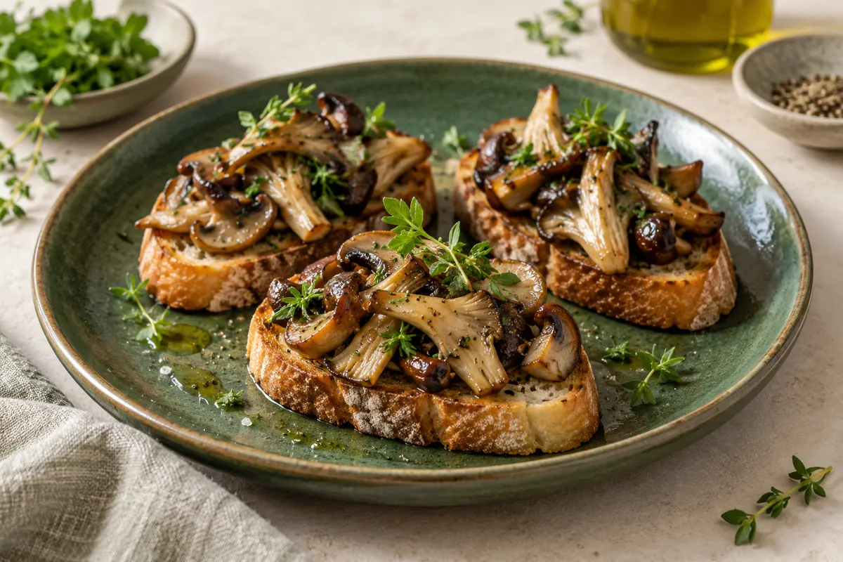 Wild Mushroom Crostini